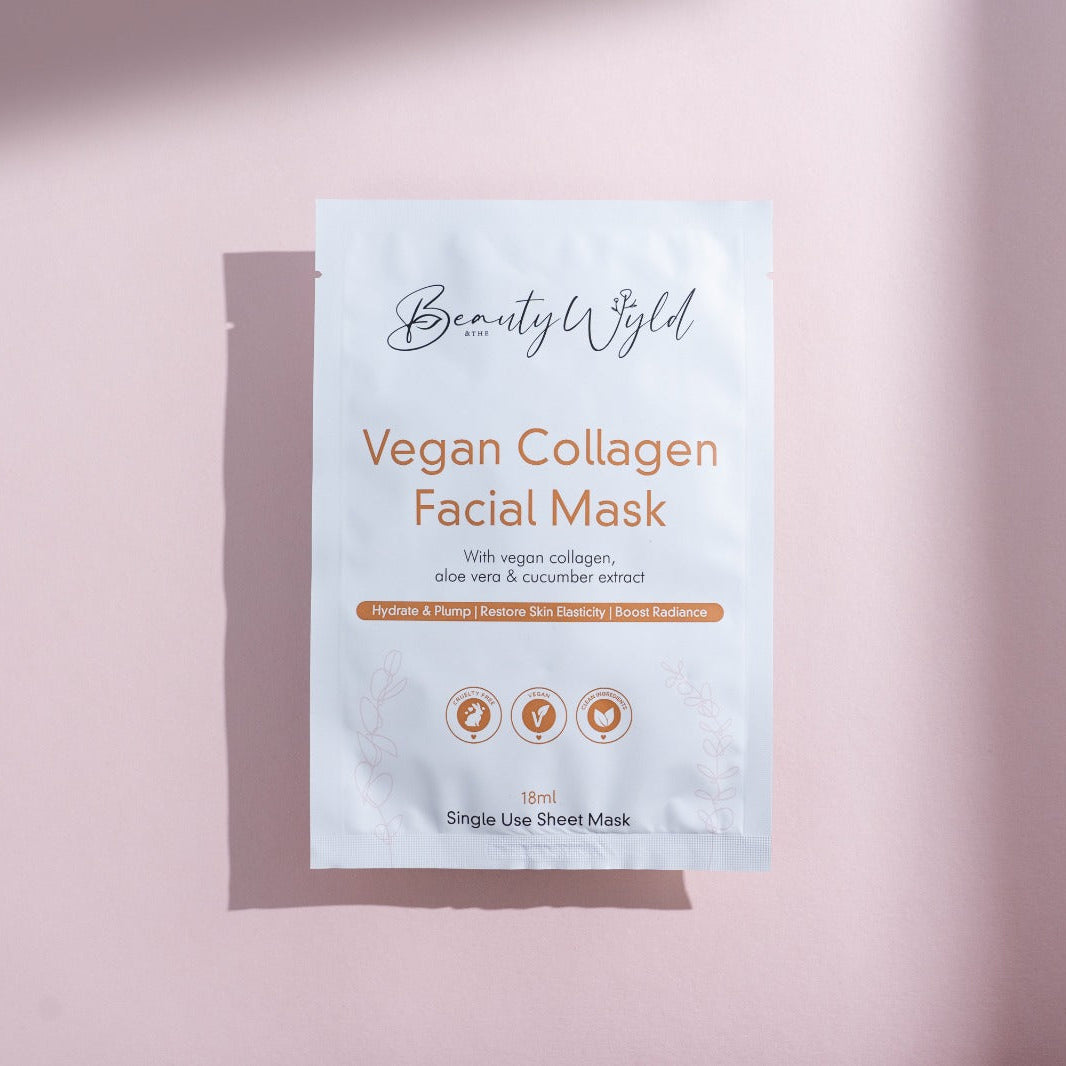 Rejuvenating Vegan Collagen Sheet Mask Raw Beauty Lab