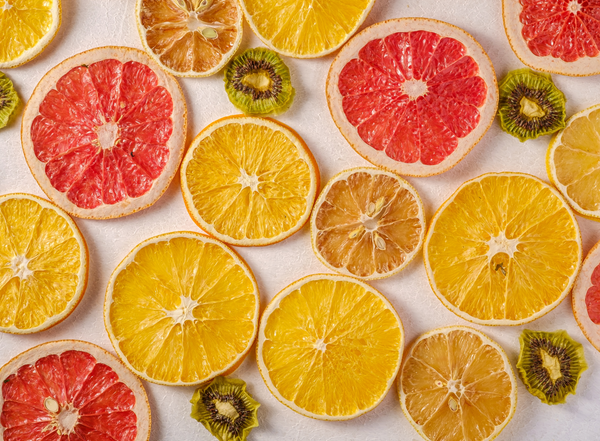 Sliced up oranges and grapefruits that will provide you with Vitamin C 