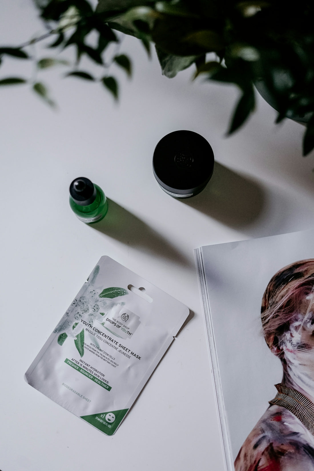 white and green plastic pack