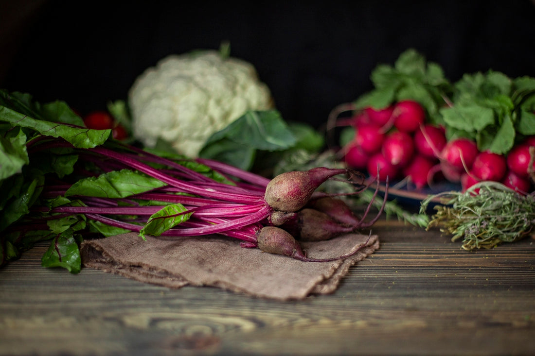 a group of vegetables on a table