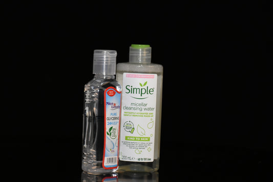 a couple of bottles of liquid