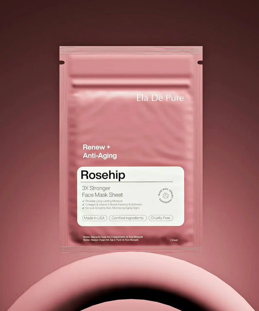 Rosehip face mask for renewing and anti-aging.
