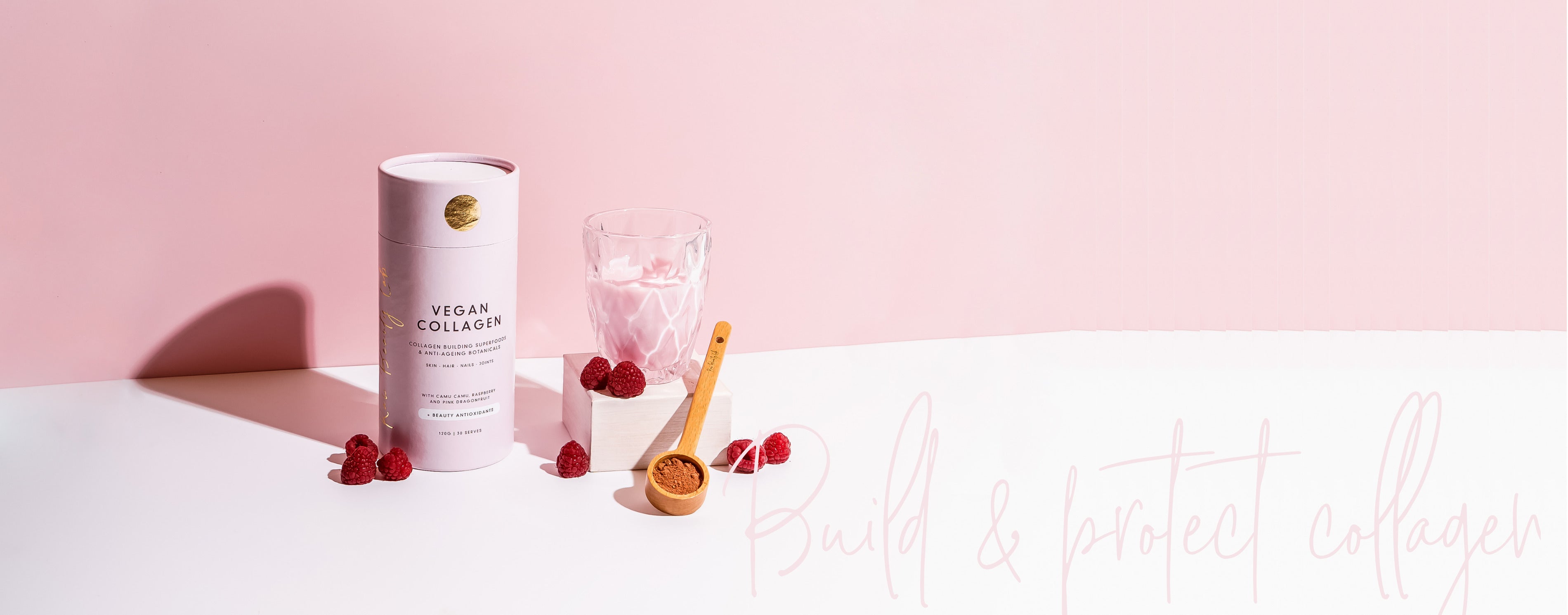 Premium vegan collagen supplement designed for glowing, youthful skin.
