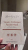 Video showing a woman using a vegan collagen face mask by Raw Beauty Lab